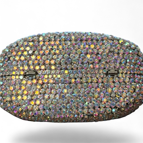 Champagne Bottle Rhinestone Encrusted Clutch w/ Chain – Sweet Bubbly Edition - Picture 8 of 11